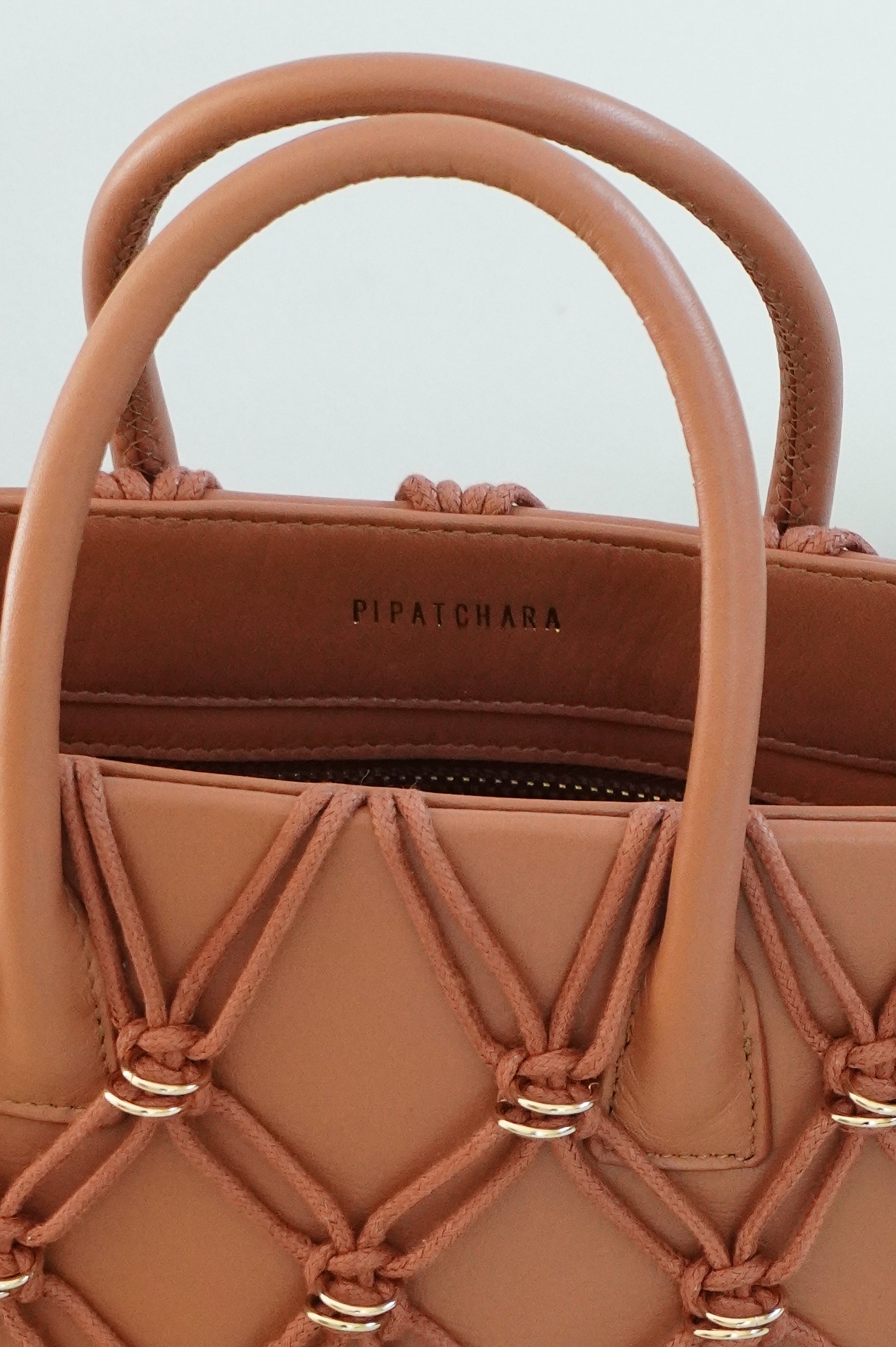 Mini Thea Basket Bag - Tan