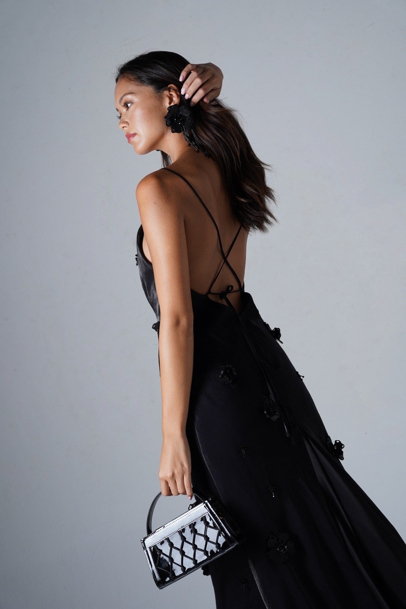 Look29 (Hematite Maxi Dress)