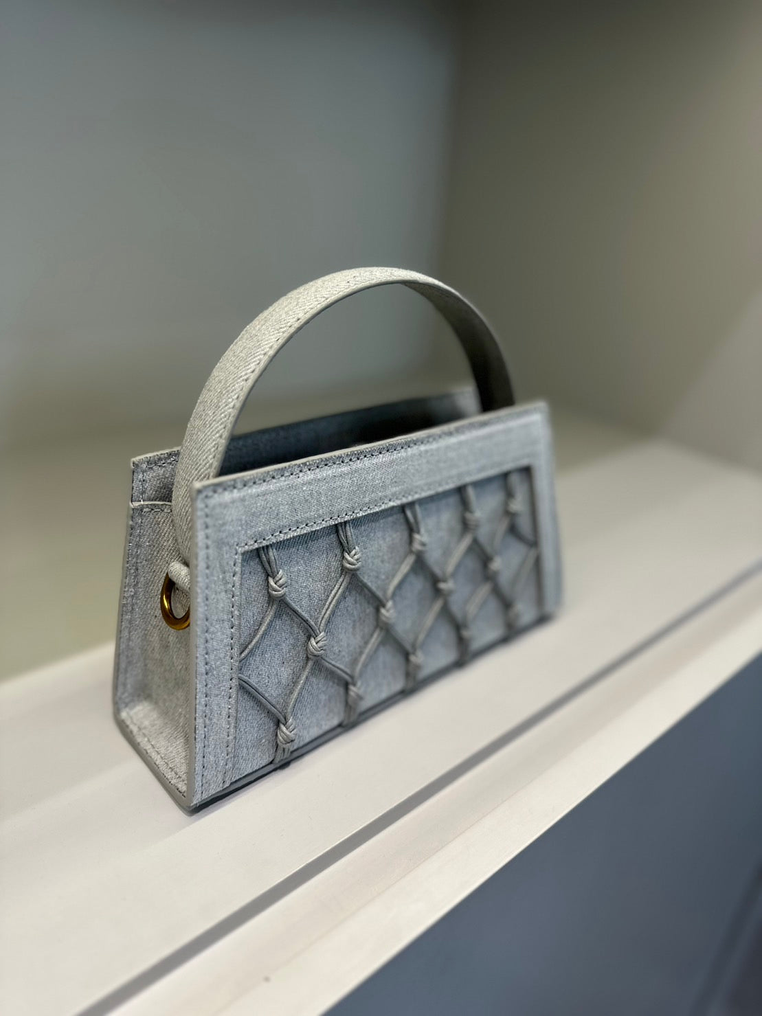 Mini Amu Bag (Rectangle) - Light Denim