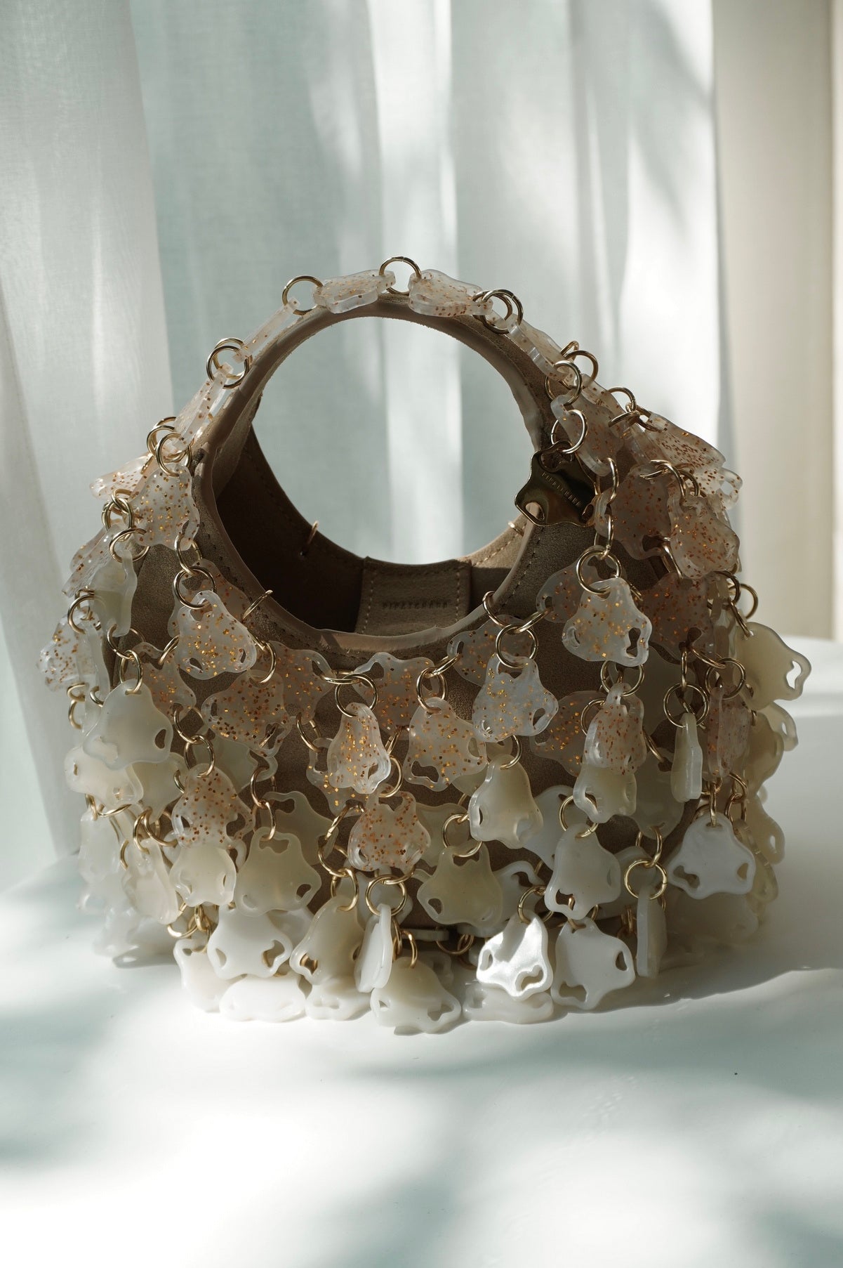 Infinitude Moon Bag - White Gold