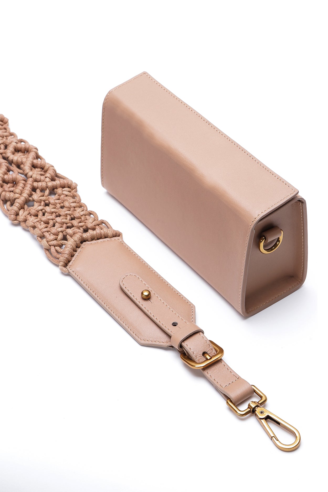 Sama Box Bag - Nude
