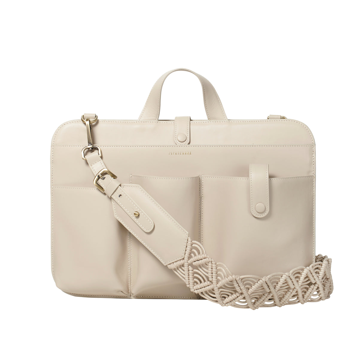 Lia Laptop Leather White