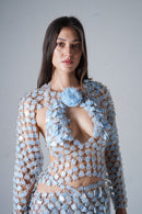 Look22 (Infinitude Floral Long-sleeve Top)