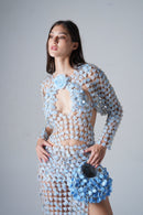 Look22 (Infinitude Floral Long-sleeve Top)