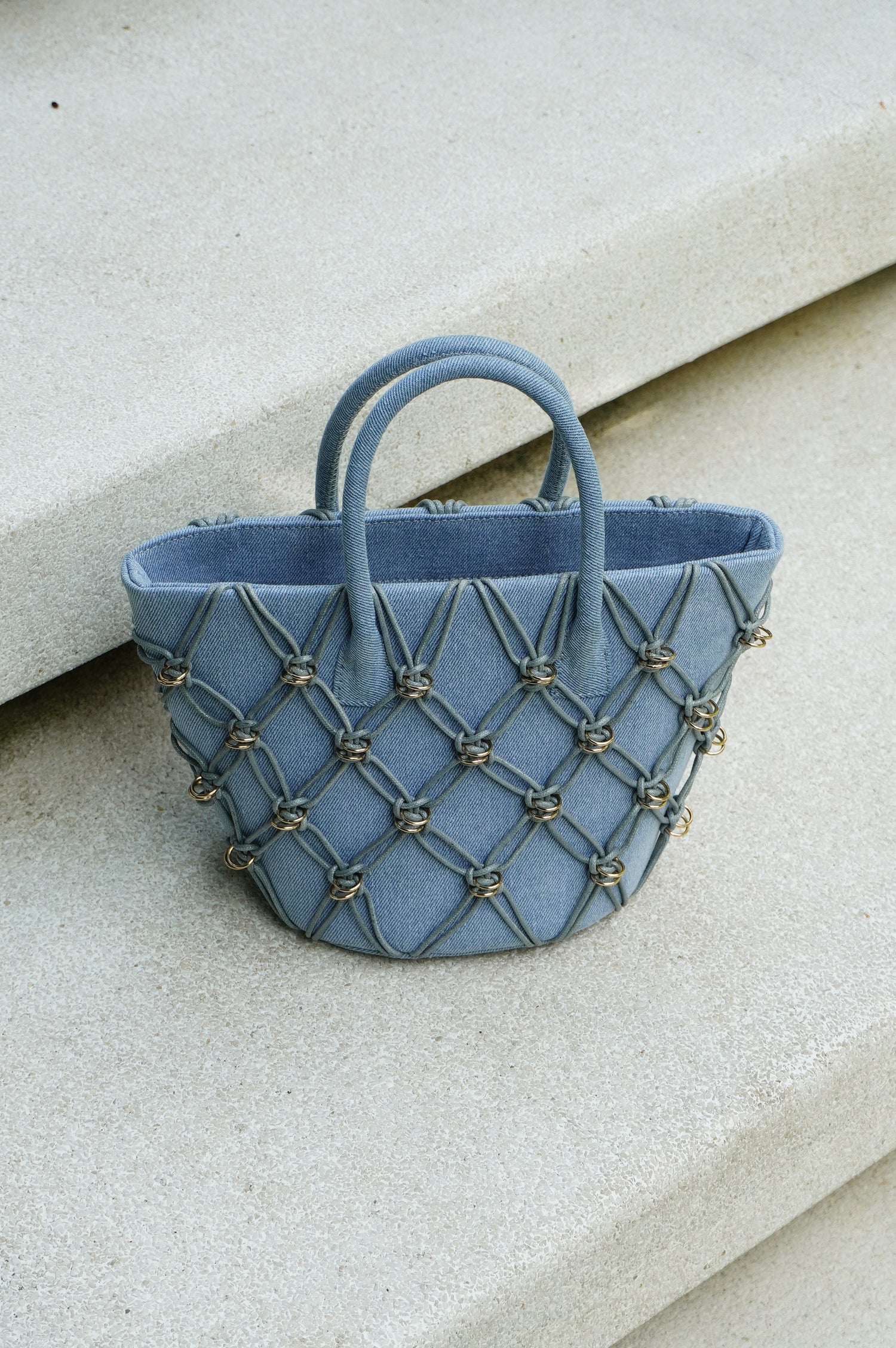 Mini Basket Bag - Denim