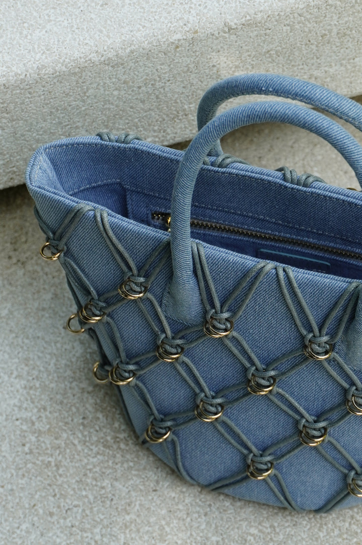 Mini Basket Bag - Denim