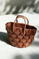 Mini Thea Basket Bag - Tan