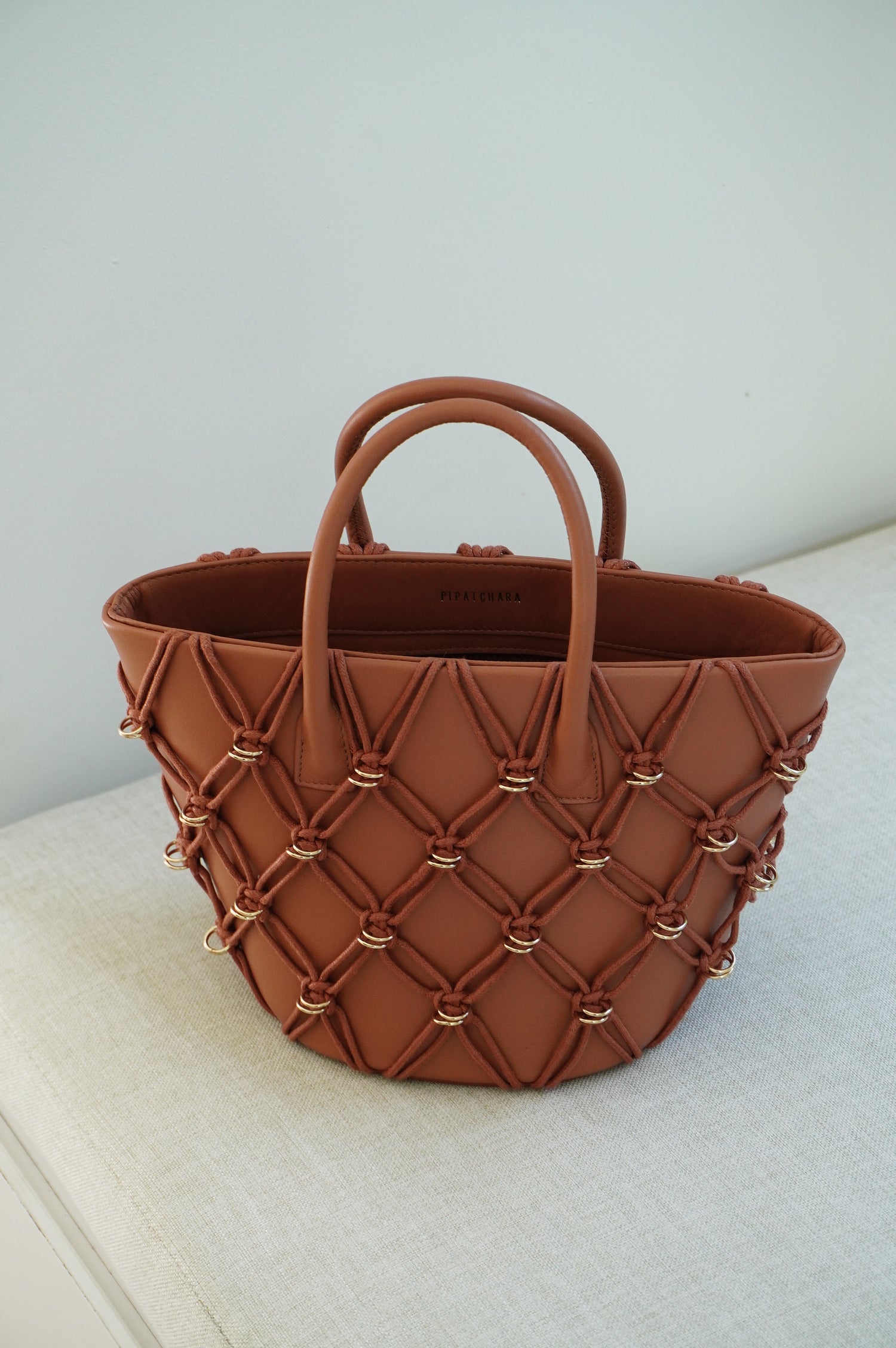 Mini Basket Bag - Tan