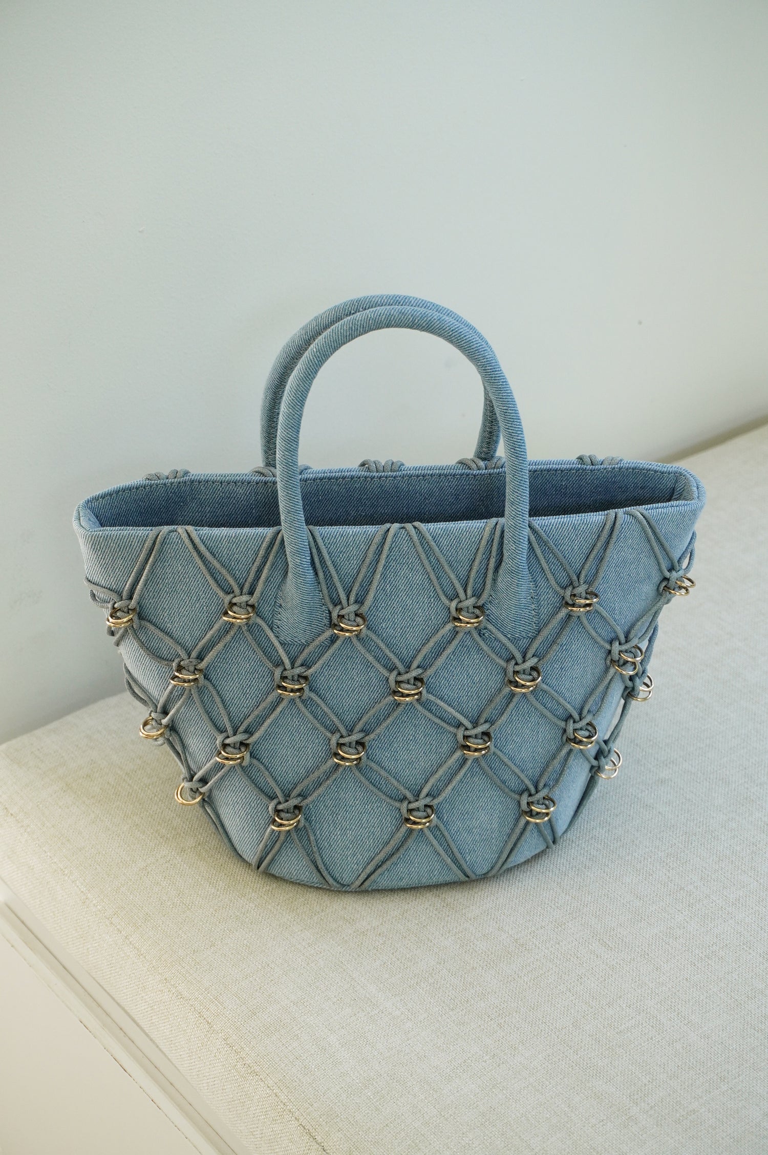 Mini Basket Bag - Denim