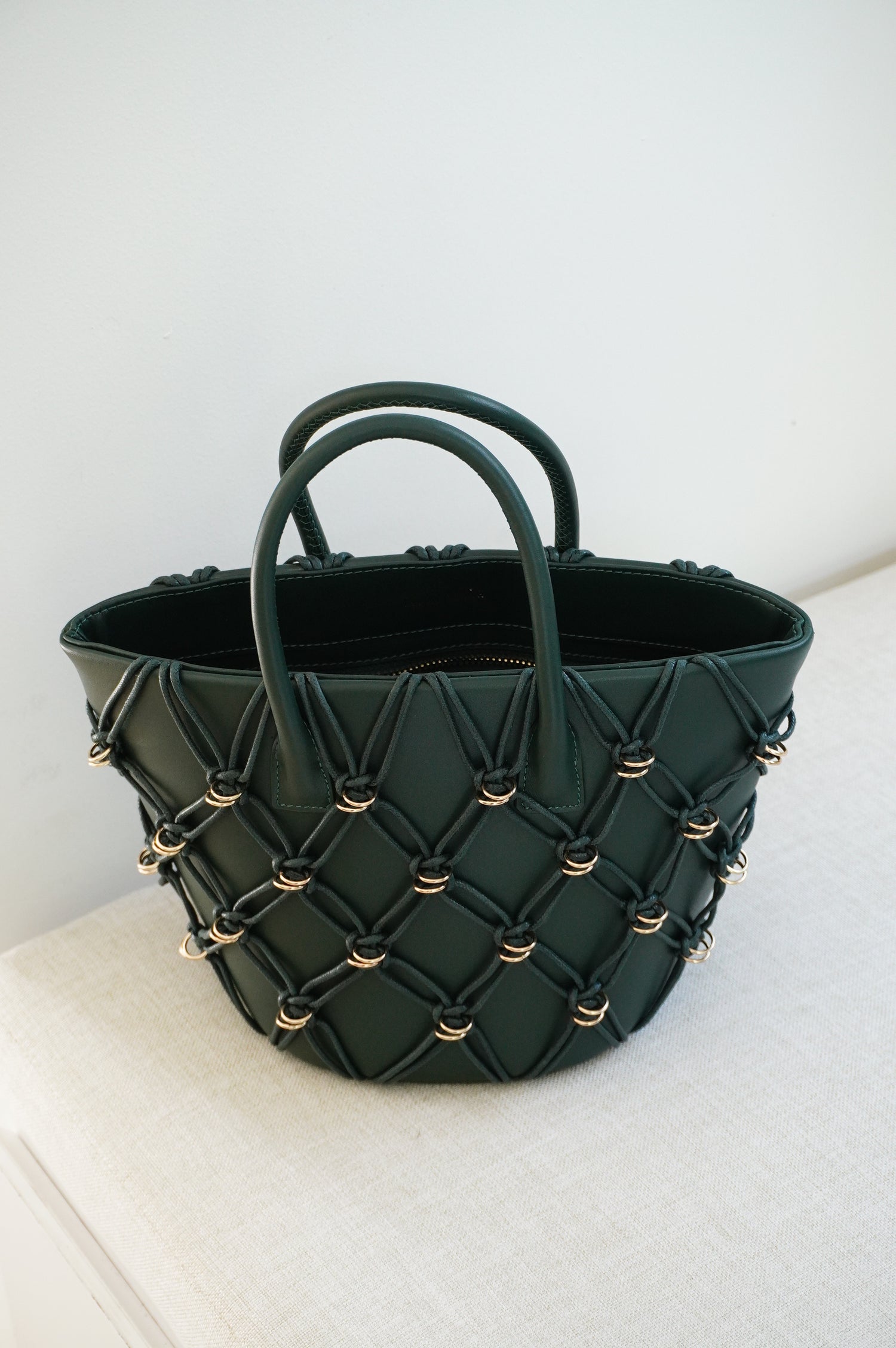 Mini Basket Bag - Green