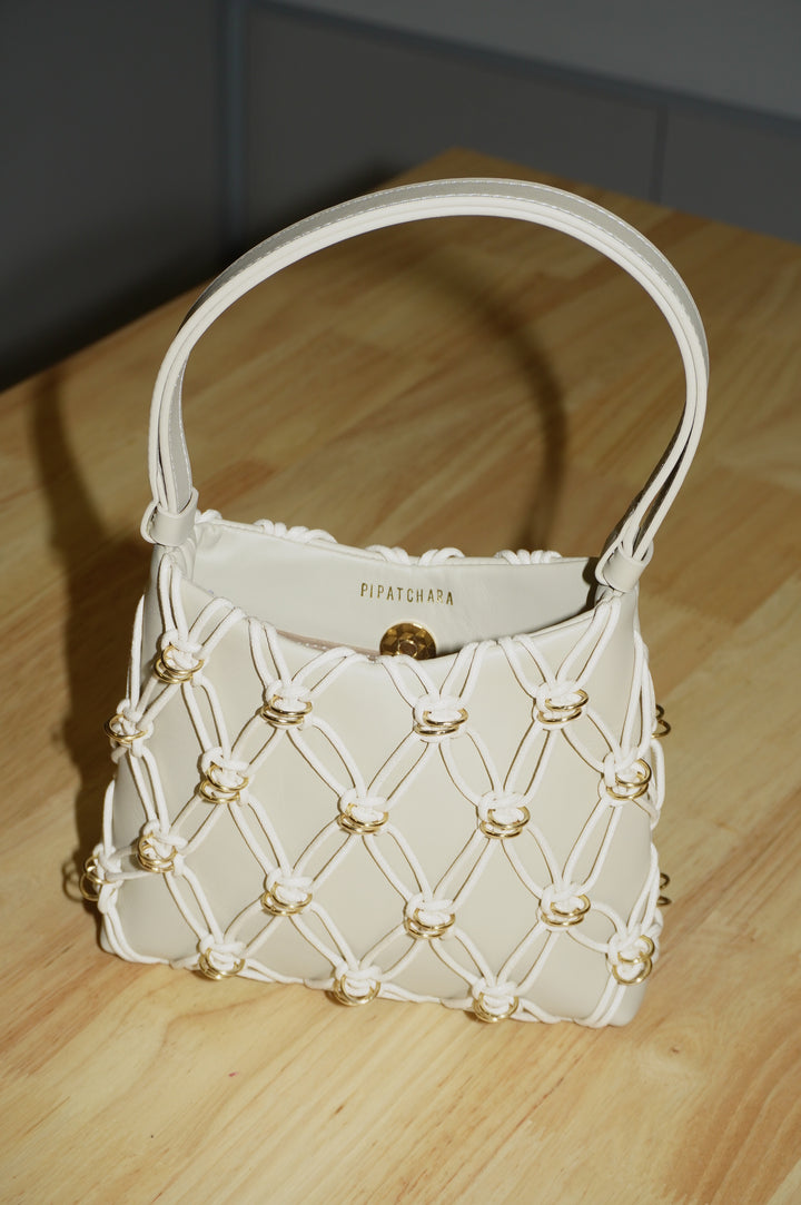 Jade Bag (Cotton Rope) - Smoke white