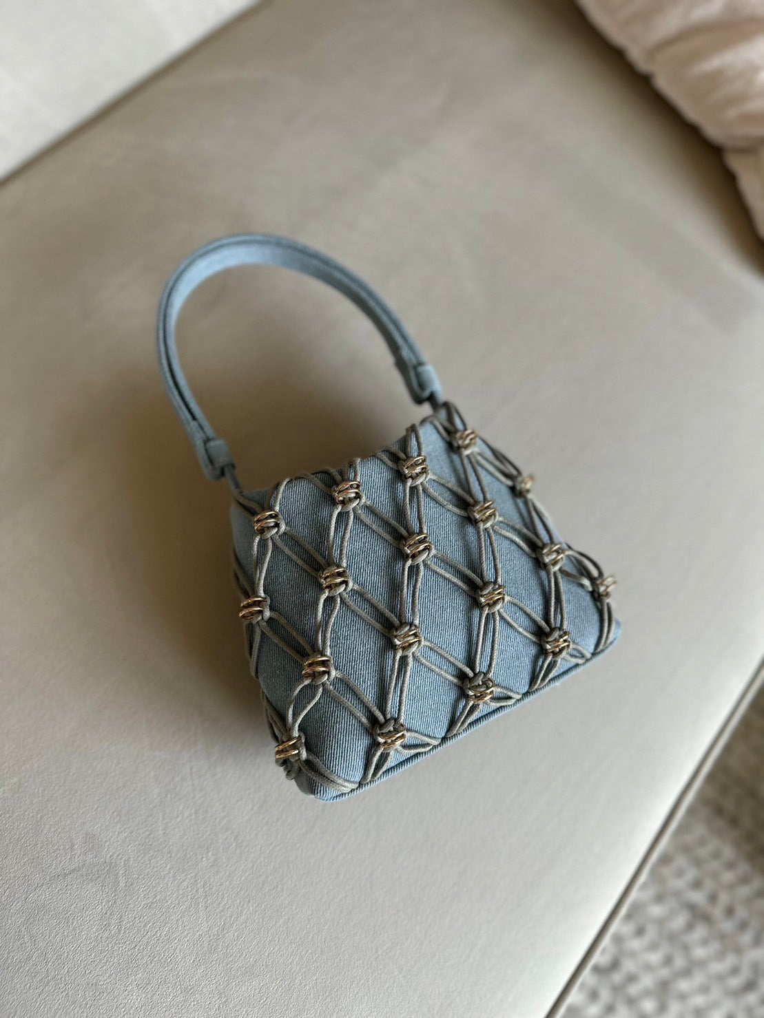 Mini Jade Bag (Cotton Rope) - Denim