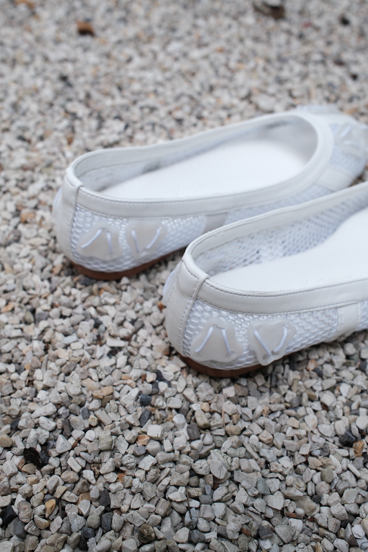 Infinitude Ballet Flats - White