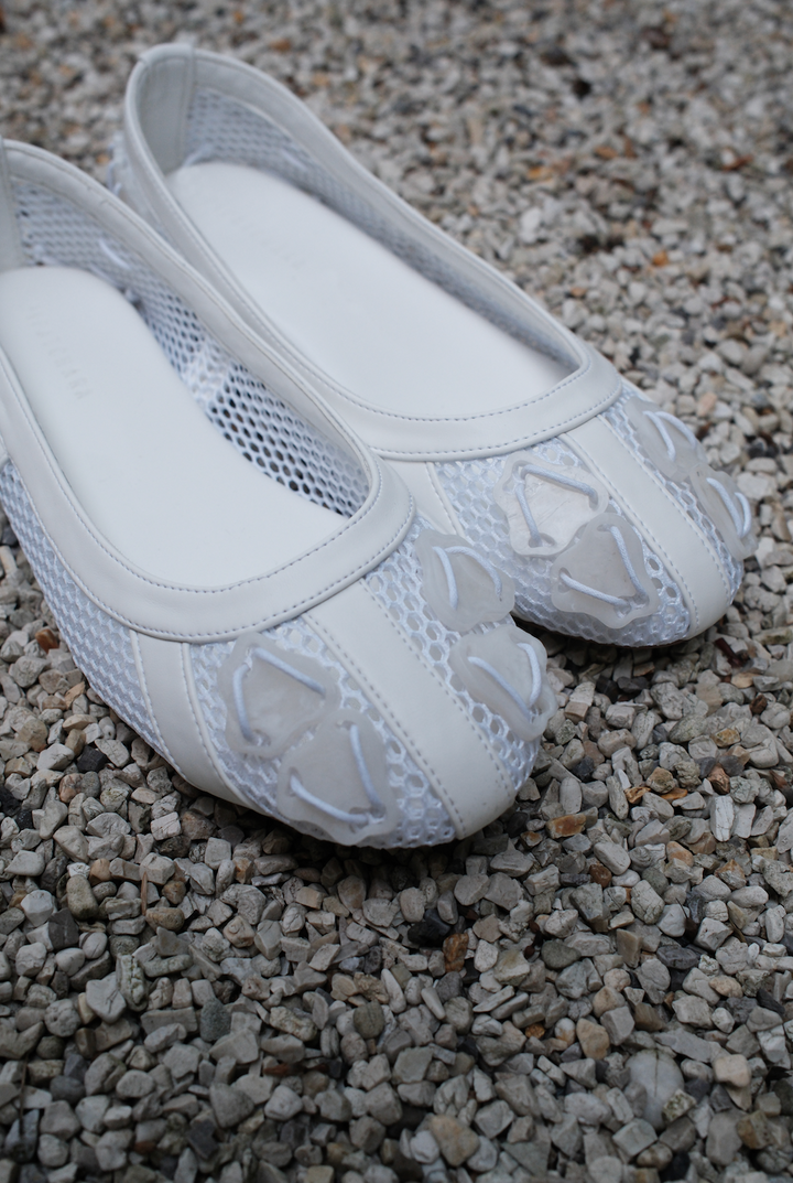 Infinitude Ballet Flats - White