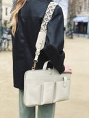 Lia Laptop (Leather) Ivory