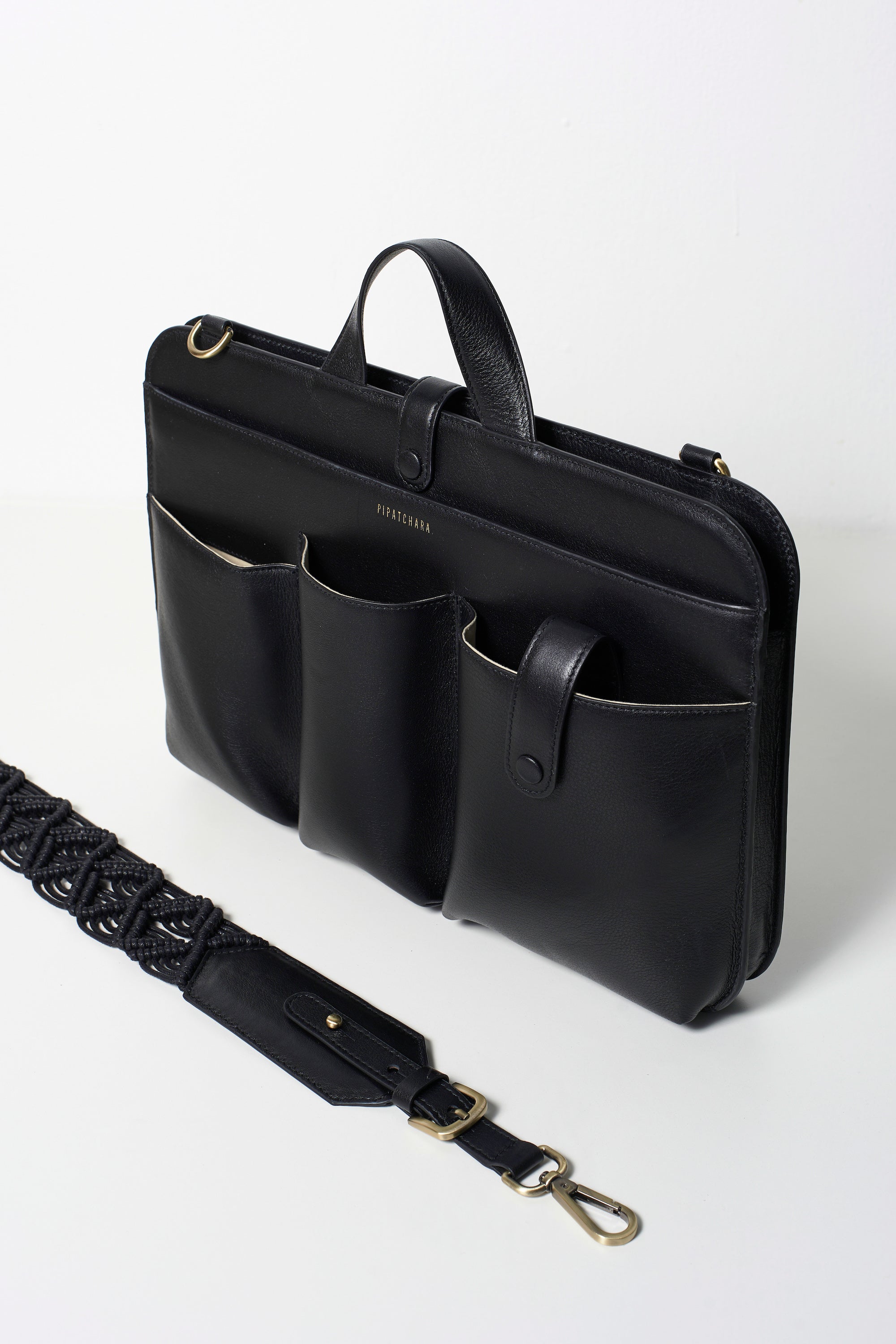 Lia Laptop (Leather) Black