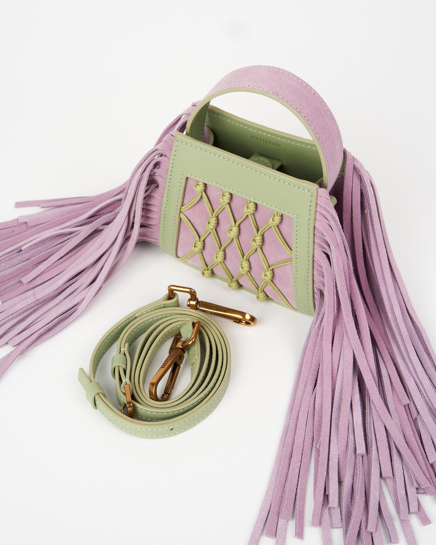Mini Amu Fringes Purple-Green