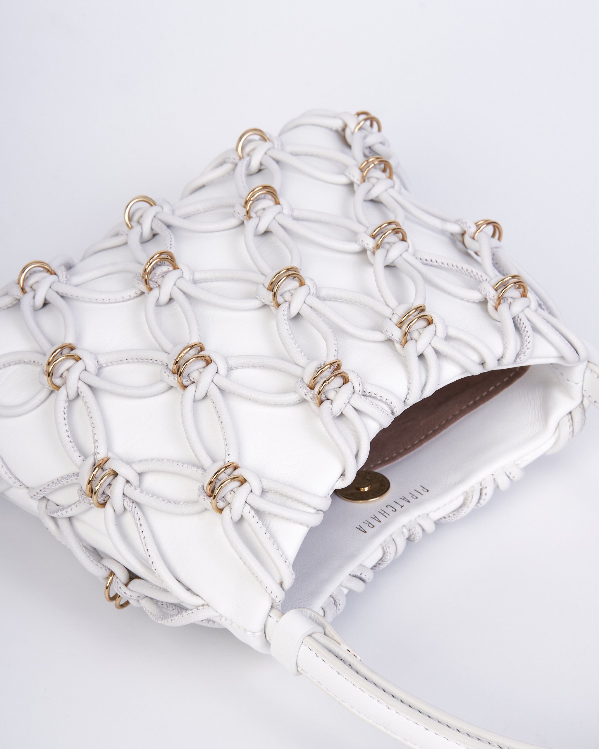Jade Bag (Leather Cord) - White