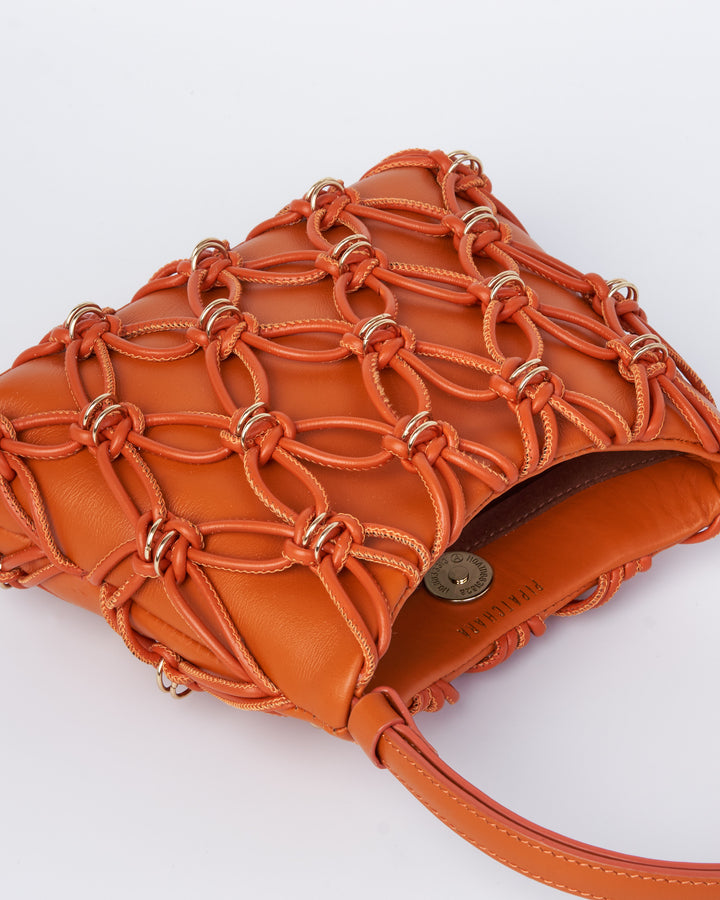 Jade Bag (Leather Cord) - Orange