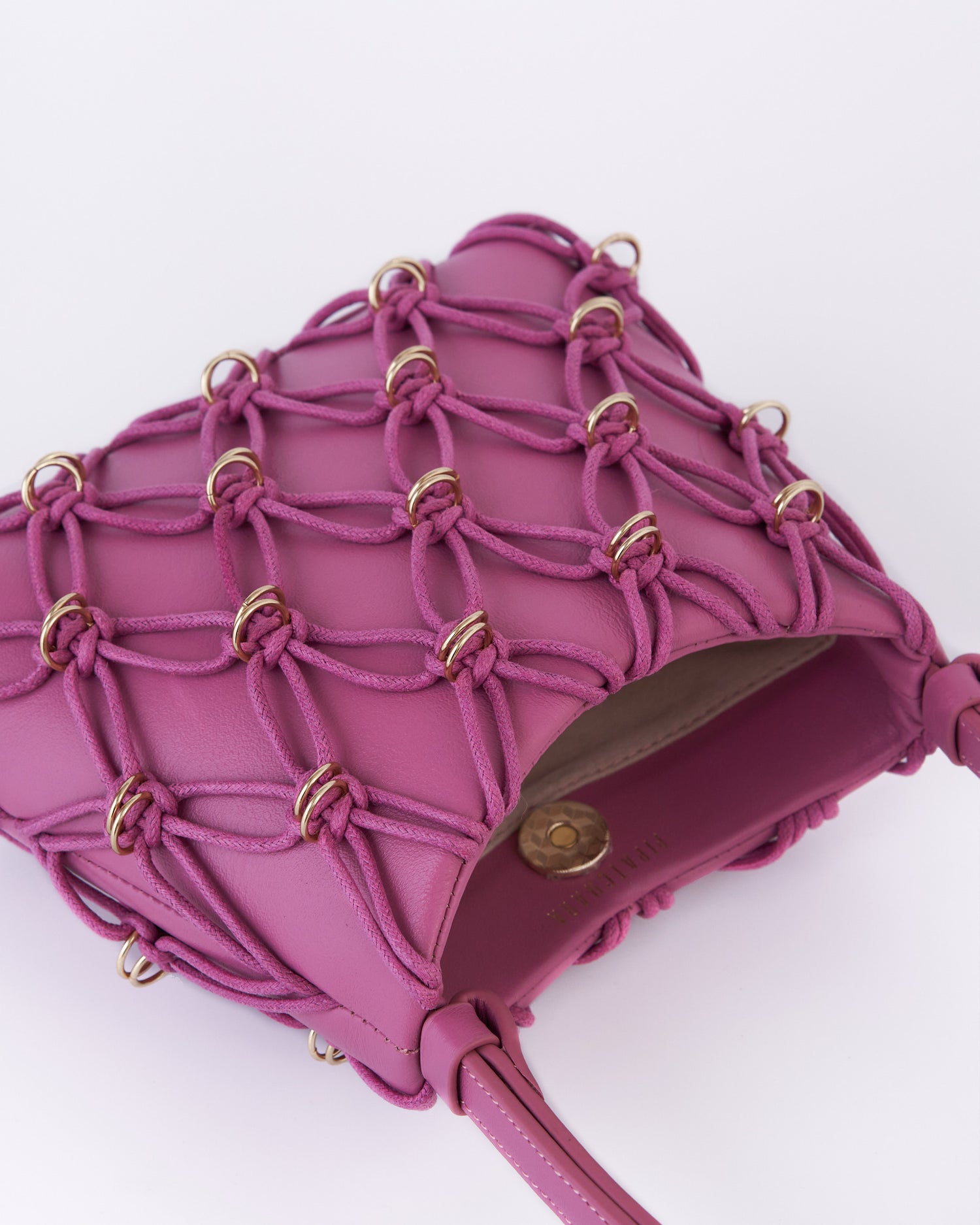 Jade Bag Cotton Rope Purple Pink