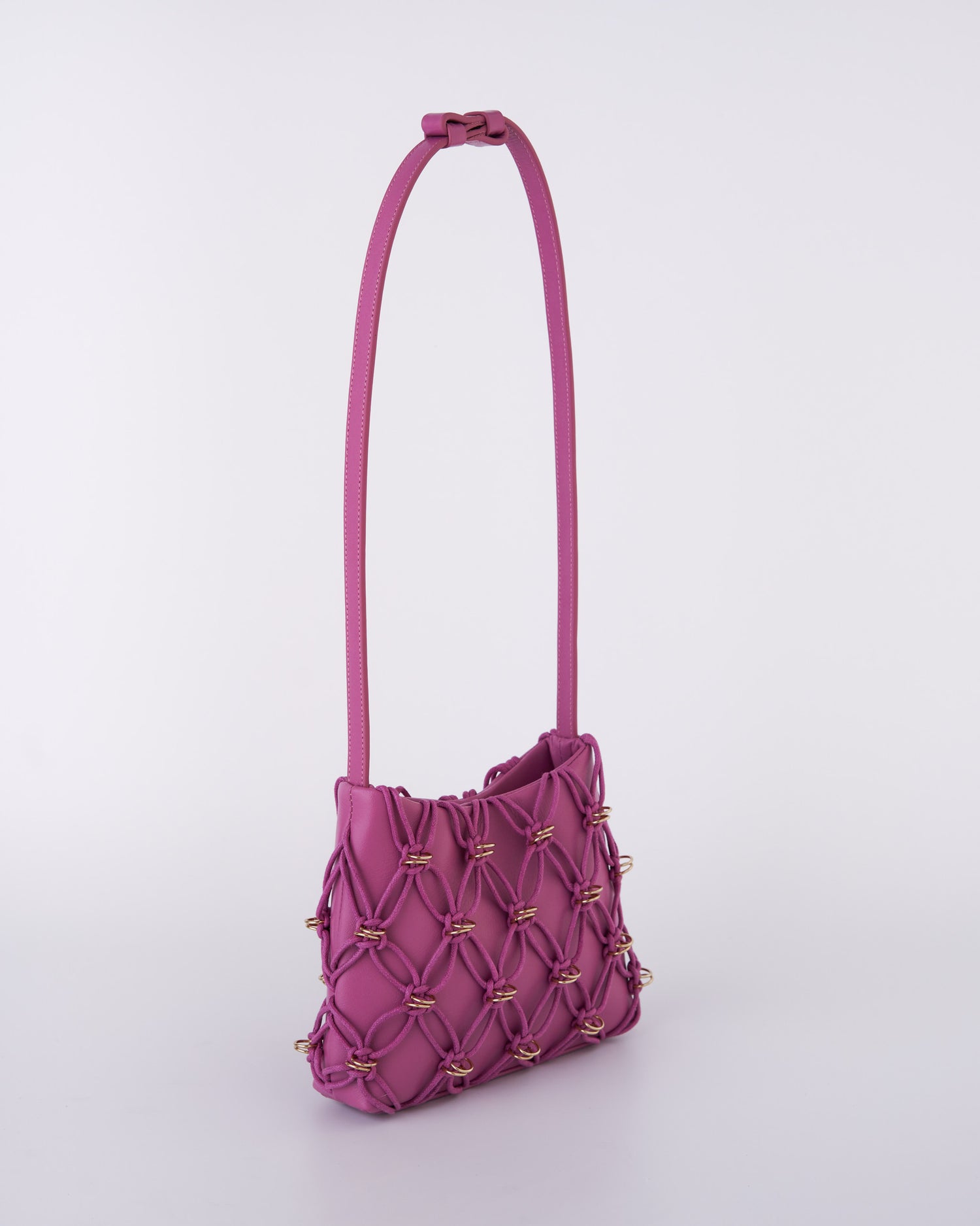 Jade Bag Cotton Rope Purple Pink