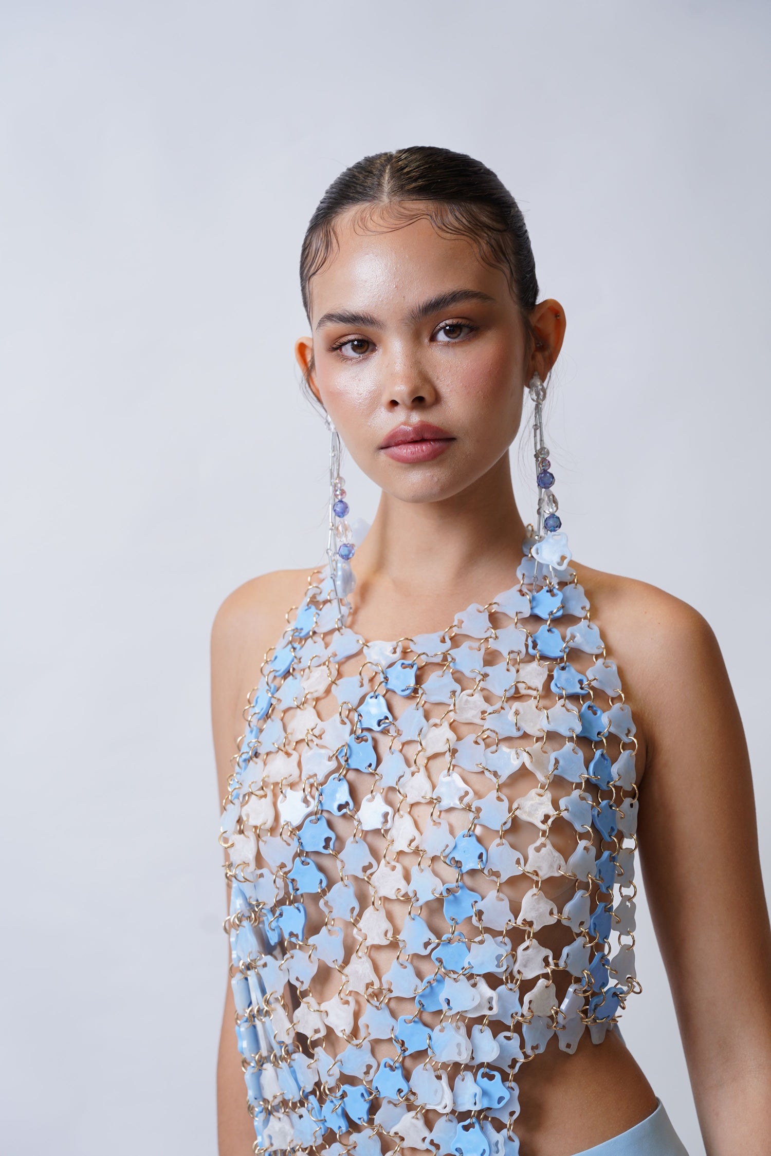 Infinitude Top Blue & White (Look 6)
