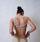 Infinitude Top White & Navy (Look 17)