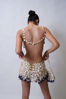 Infinitude Top White & Navy (Look 17)