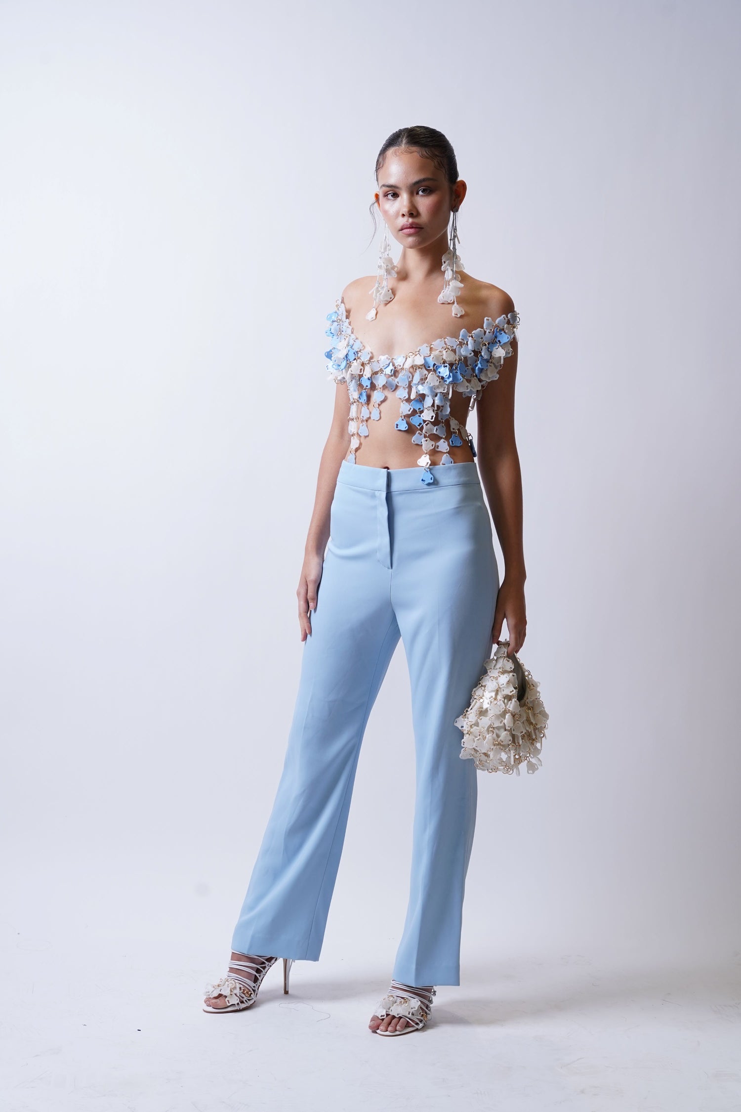 Infinitude Top Blue & White (Look 12)