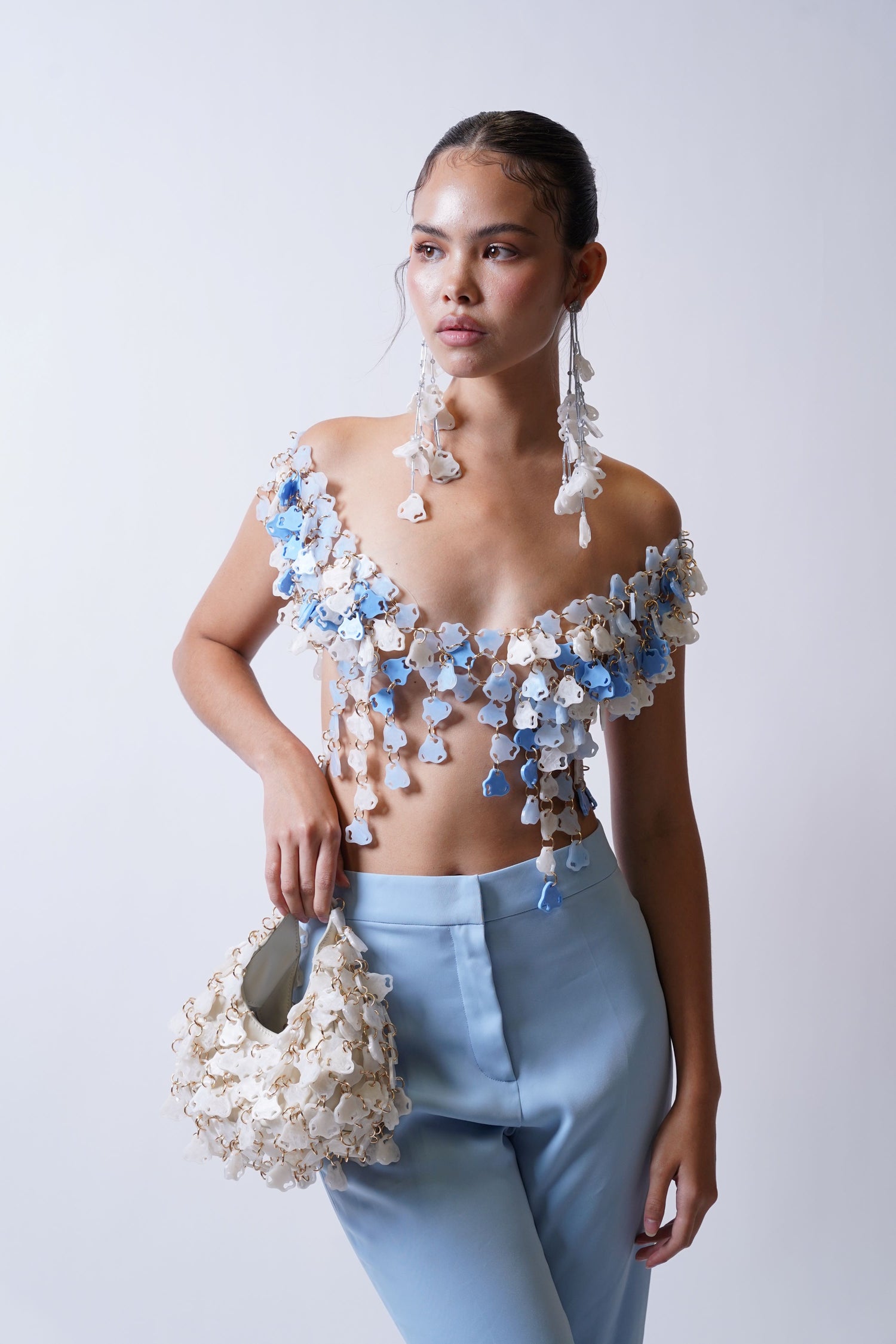Infinitude Top Blue & White (Look 12)