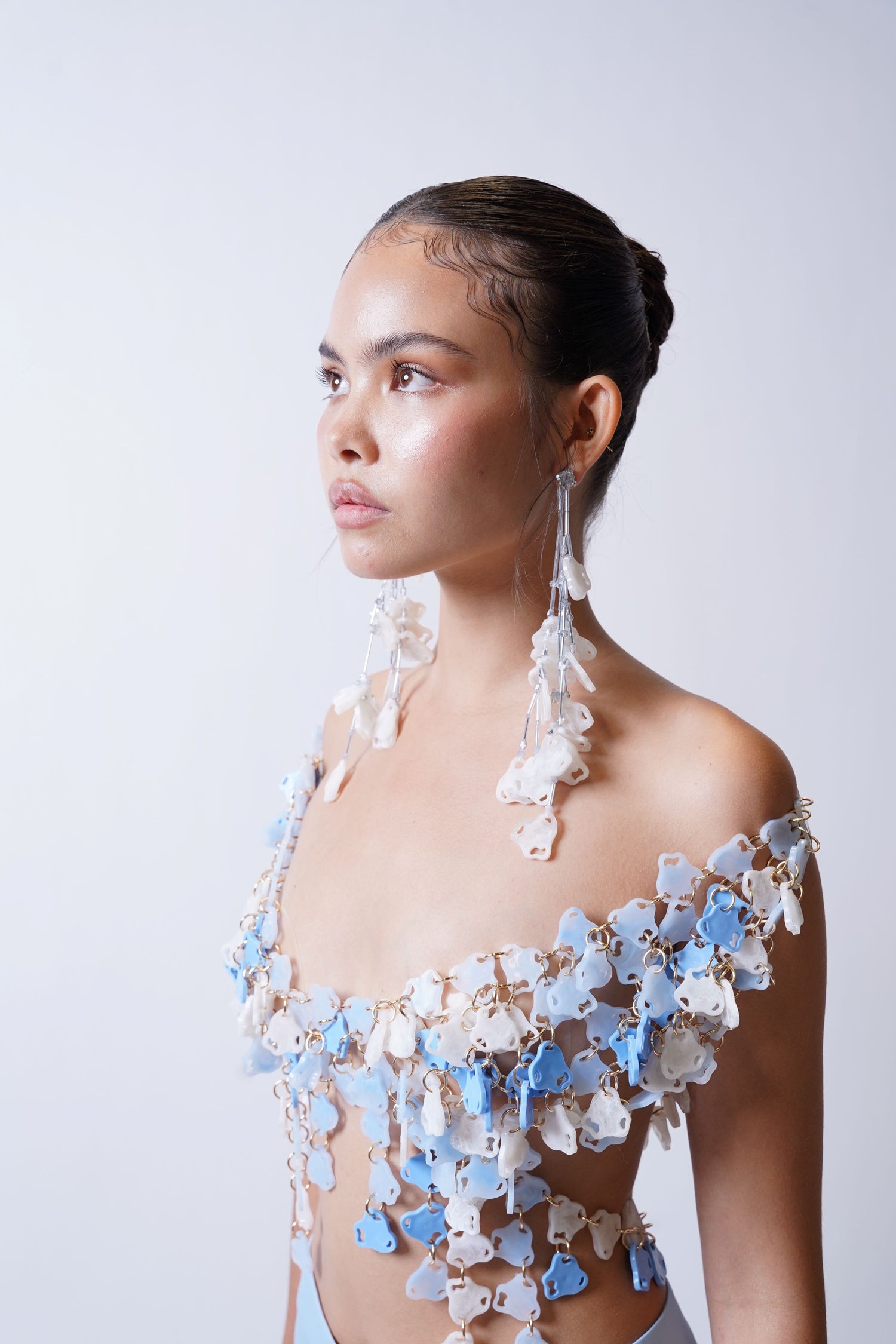 Infinitude Top Blue & White (Look 12)