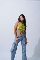 Infinitude Cropped Top Lime