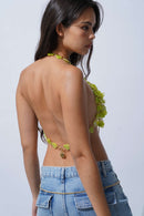 Infinitude Cropped Top Lime