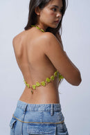 Infinitude Cropped Top Lime