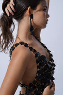 V-Neck Top Black