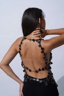 V-Neck Top Black